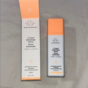 Drunk Elephant C-Luma Hydrabright Serum - Orange and White